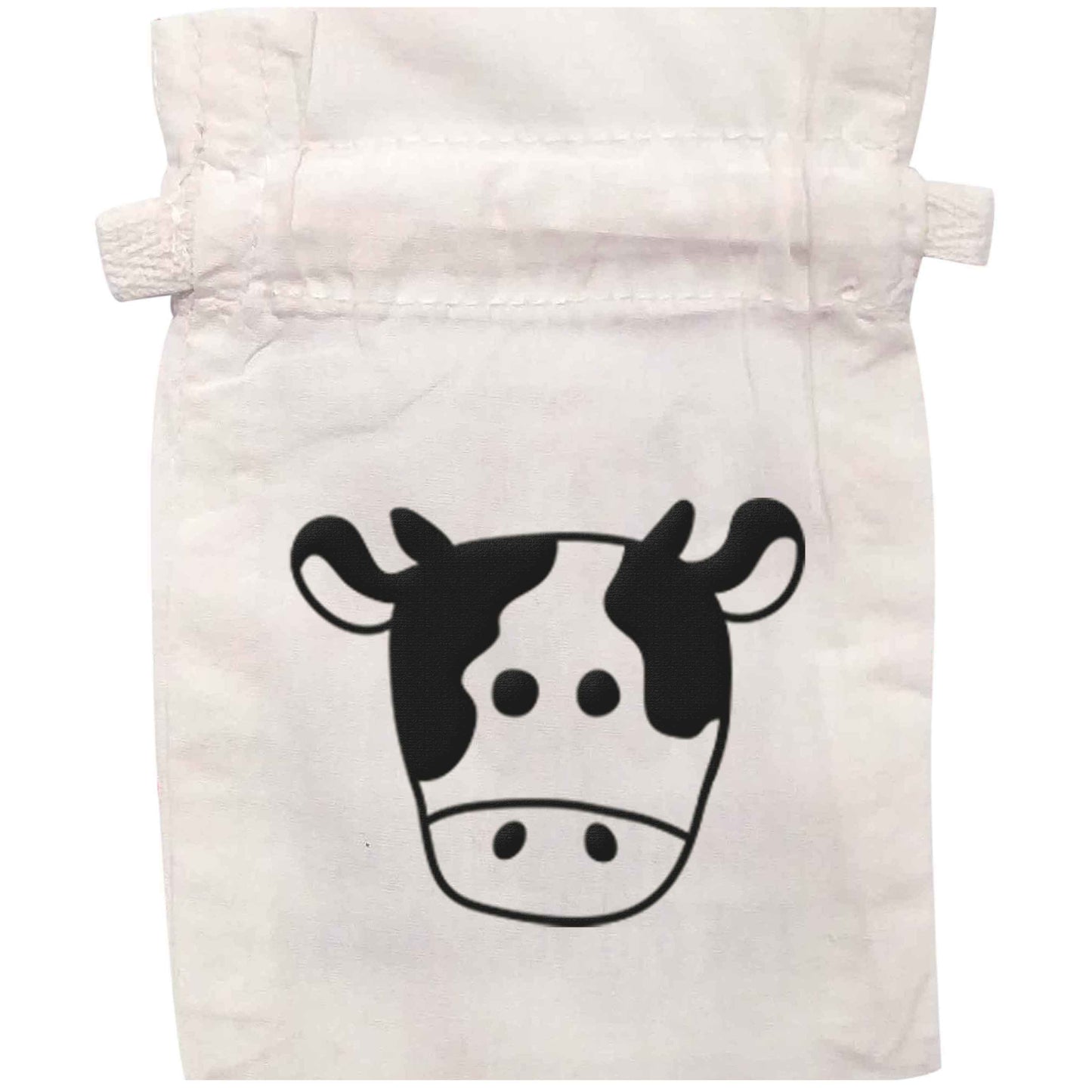 Cow illustration - pocket design | XS - L | Pouch / Drawstring bag / Sack | Organic Cotton | Bulk discounts available!