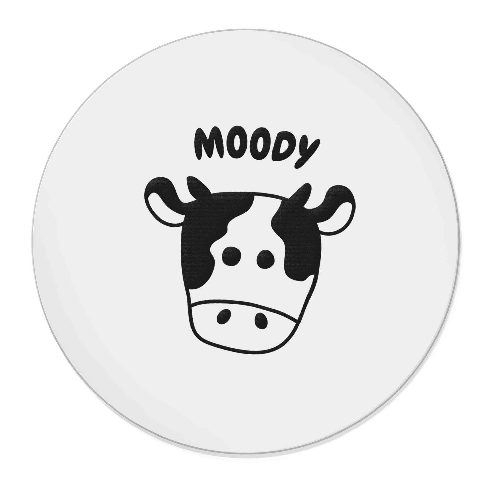 Moody cow illustration | Magnet