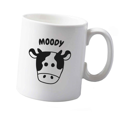 10 oz Moody cow illustration ceramic mug  both sides