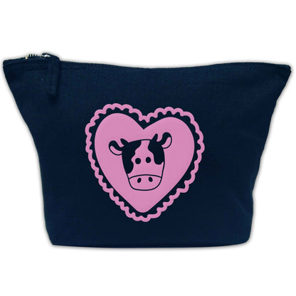 Cow heart illustration | Makeup / wash bag