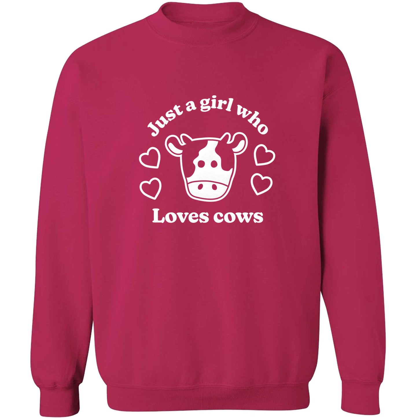 Just a girl who loves cows adult's unisex pink sweater 2XL