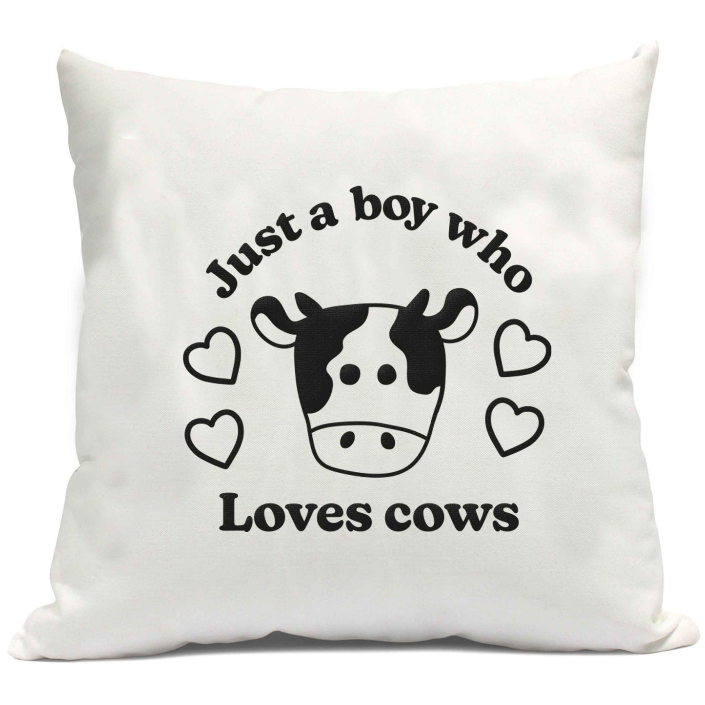 Just a boy who loves cows cushion cover