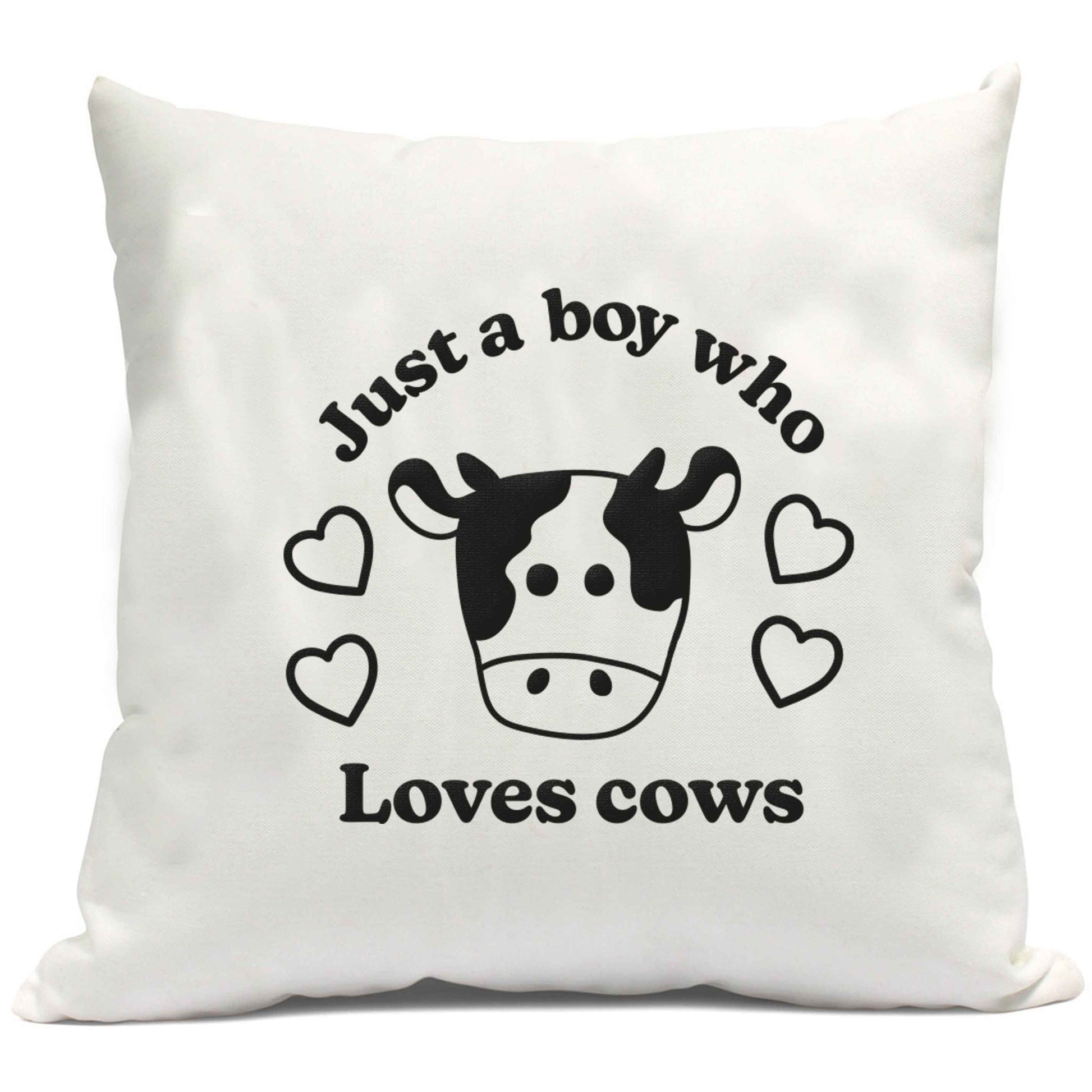 Just a boy who loves cows cushion cover