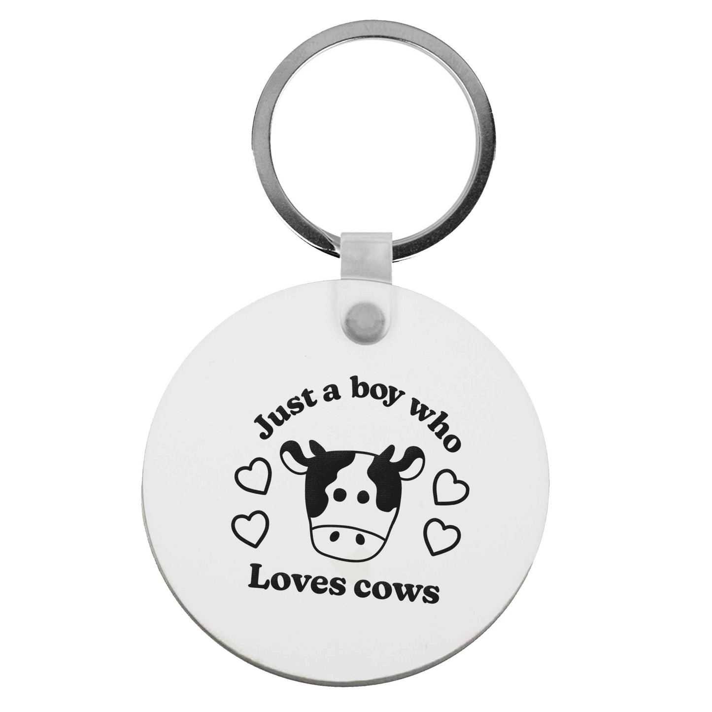 Just a boy who loves cows | Keyring