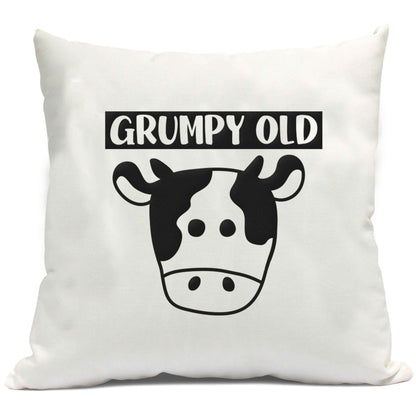 Grumpy old cow cushion cover