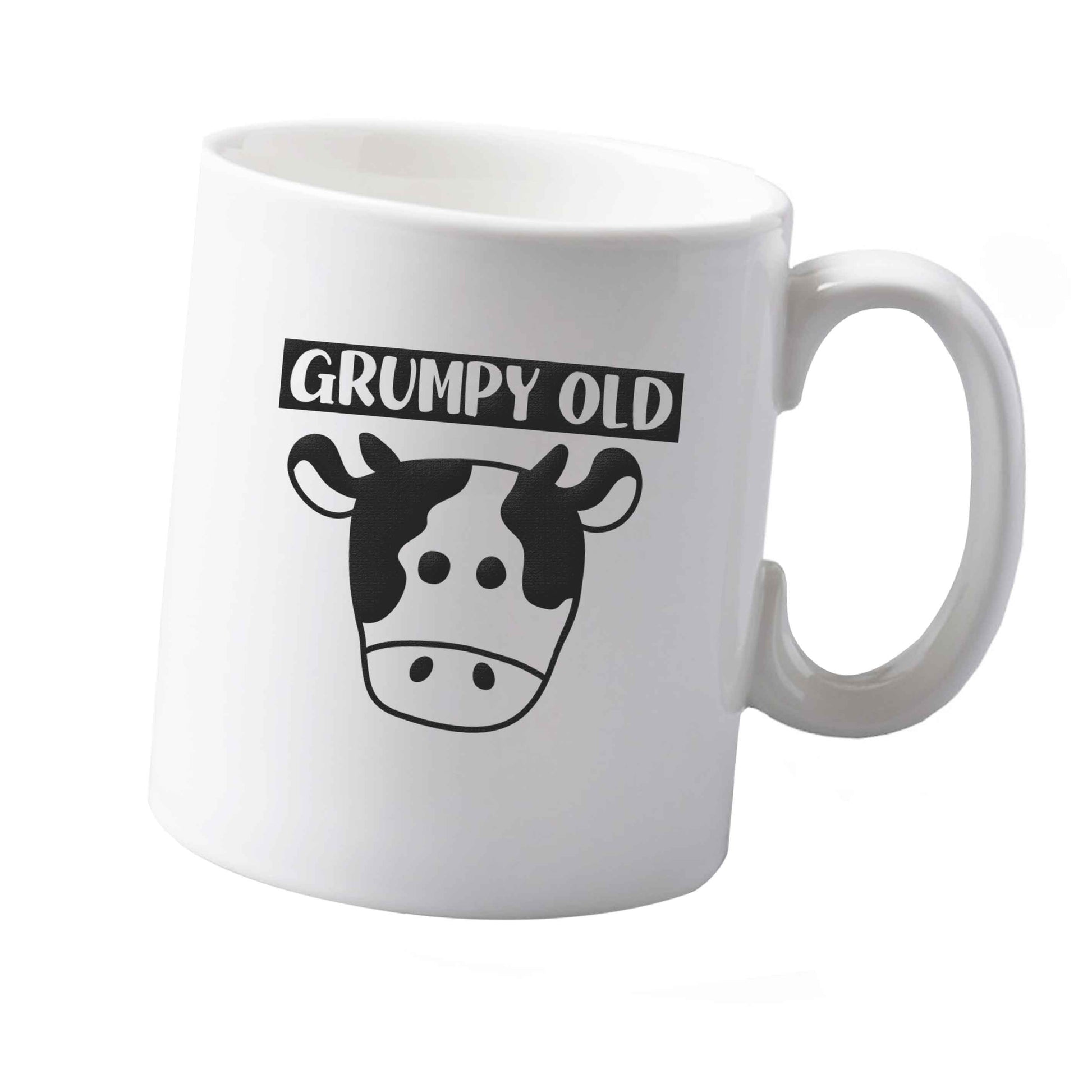 10 oz Grumpy old cow ceramic mug  both sides