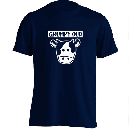 Grumpy old cow adults unisex navy Tshirt 2XL