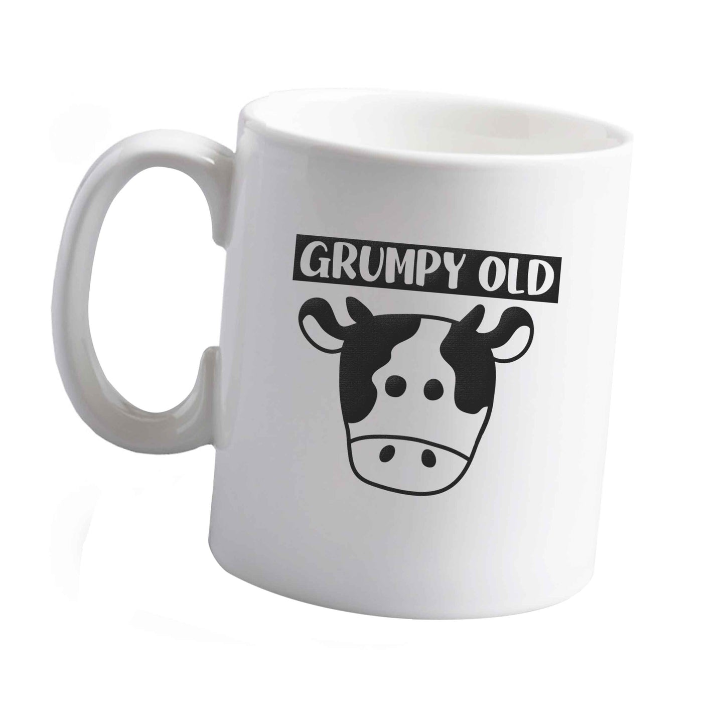 10 oz Grumpy old cow ceramic mug left sided