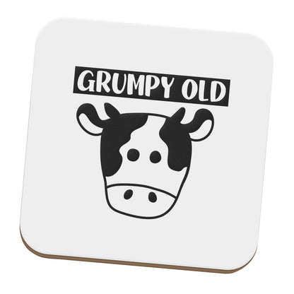Grumpy old cow set of four coasters