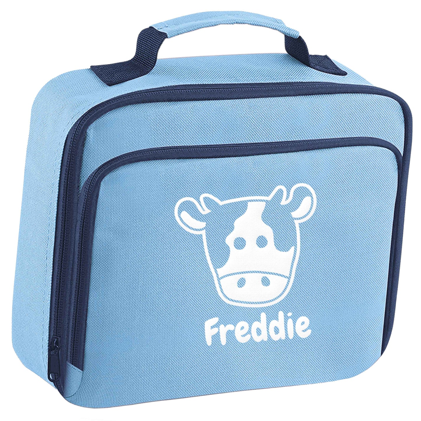 Personalised cow illustration with any name | Lunch bag cooler