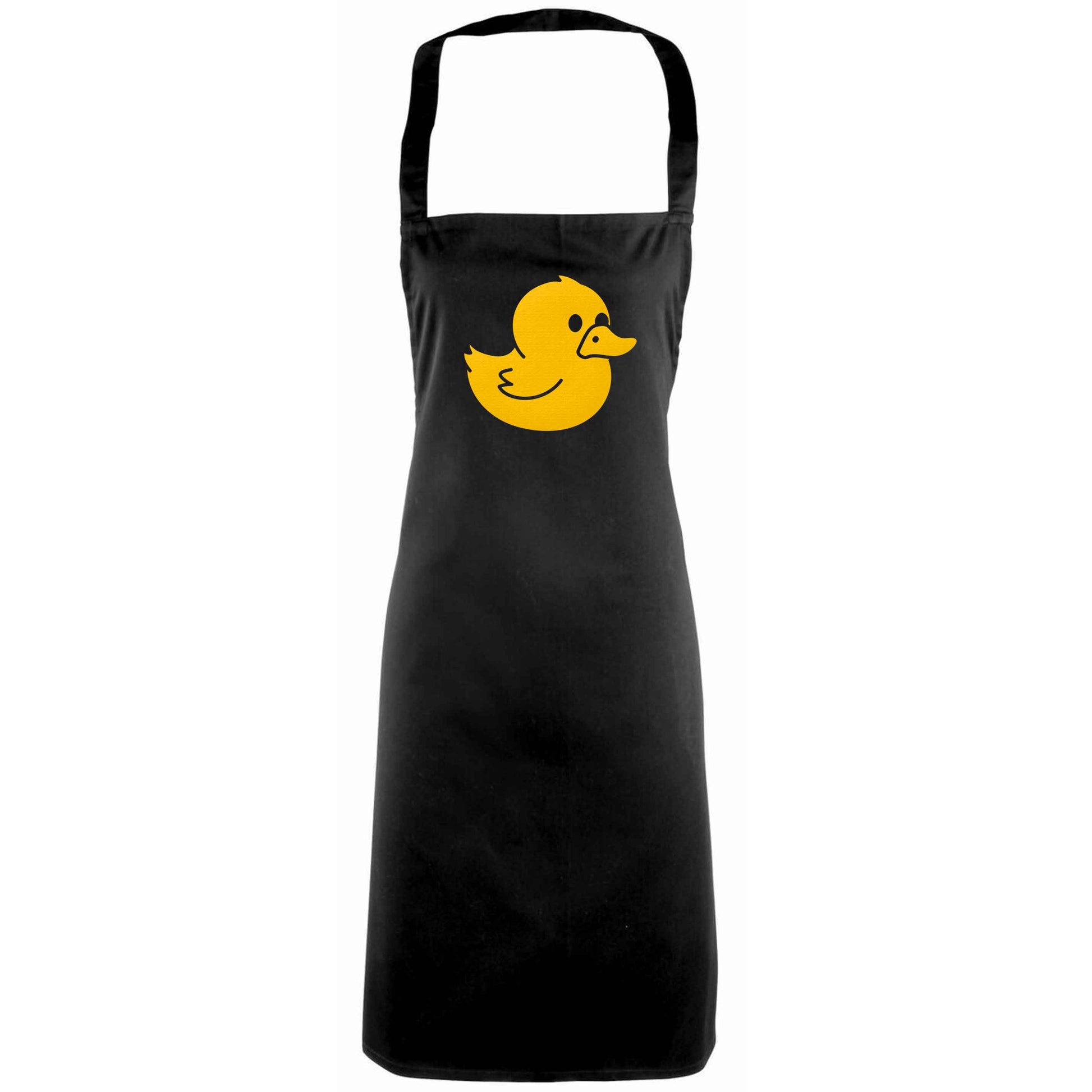 Duck illustration adults black apron
