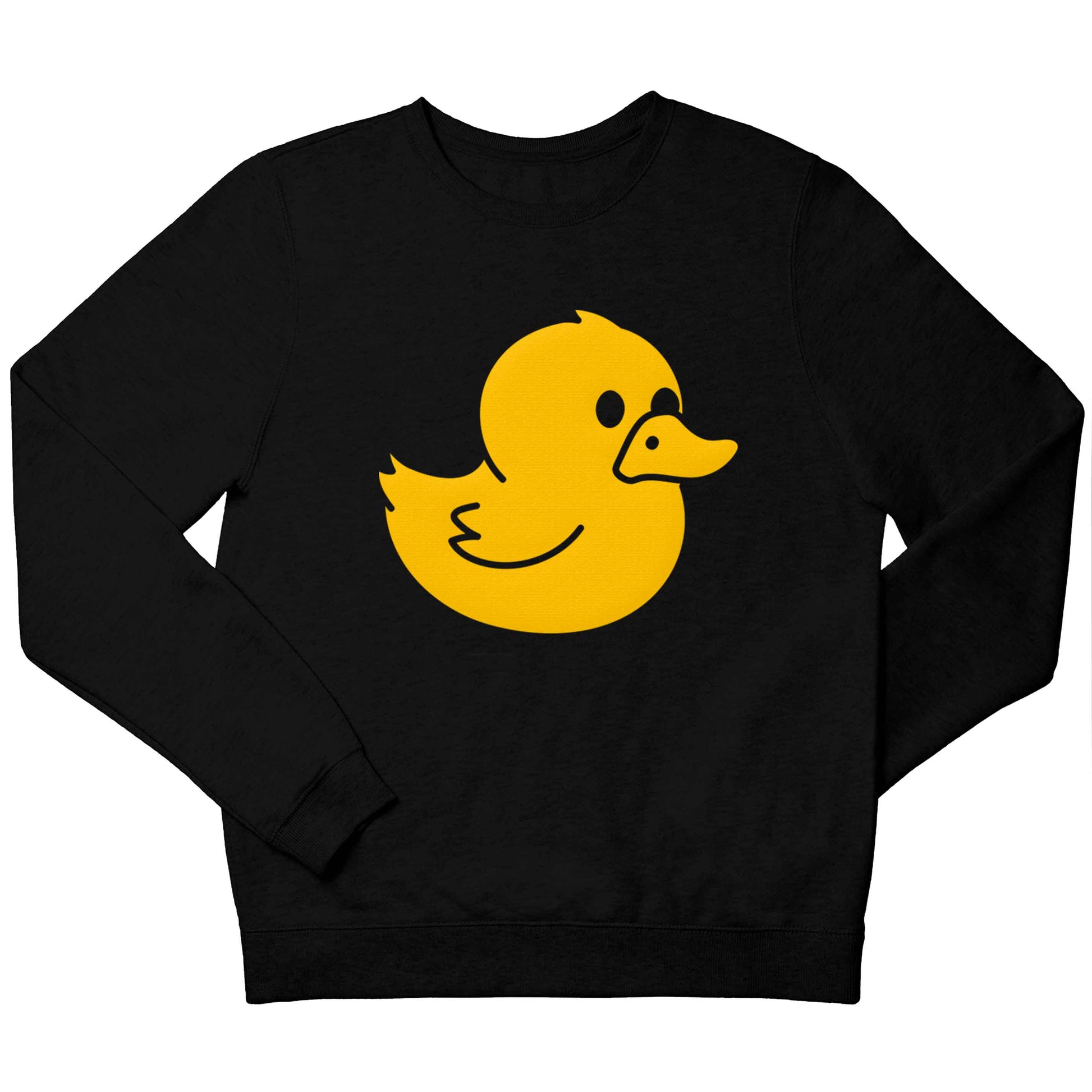 Duck illustration children's black sweater 12-13 Years
