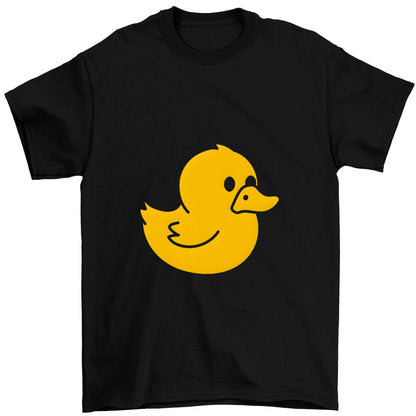 Duck illustration Children's black Tshirt 12-13 Years