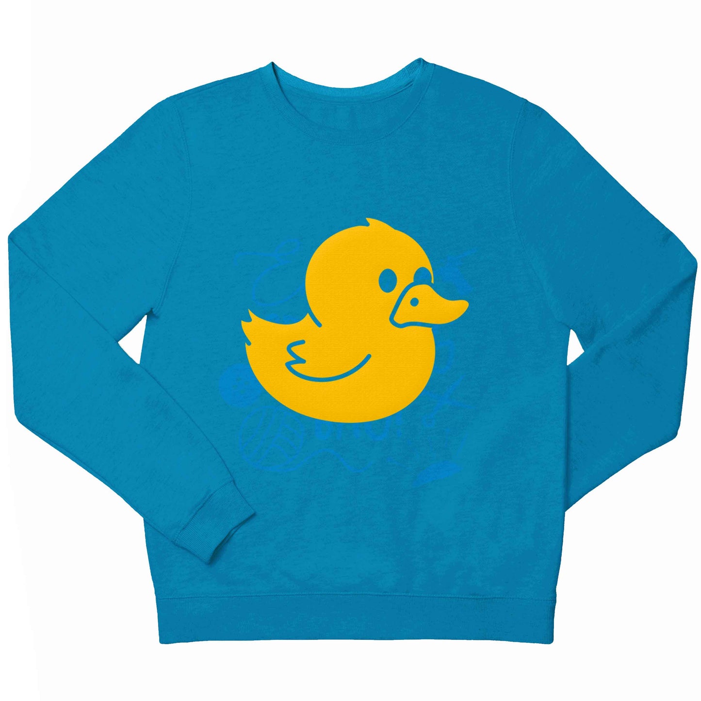 Duck illustration children's blue sweater 12-13 Years