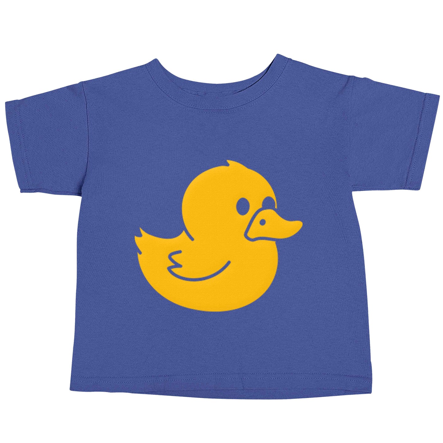 Duck illustration blue baby toddler Tshirt 2 Years