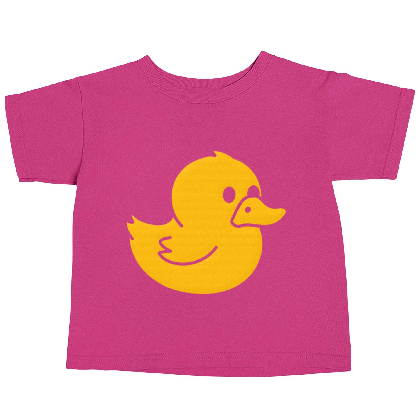 Duck illustration pink baby toddler Tshirt 2 Years