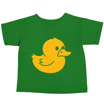 Duck illustration green baby toddler Tshirt 2 Years