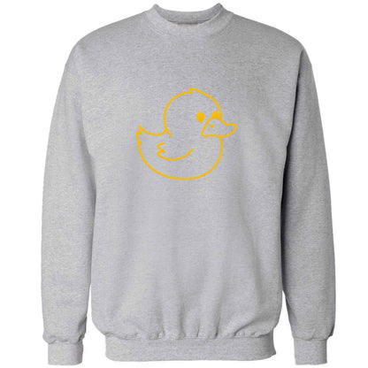 Duck illustration adult's unisex grey sweater 2XL