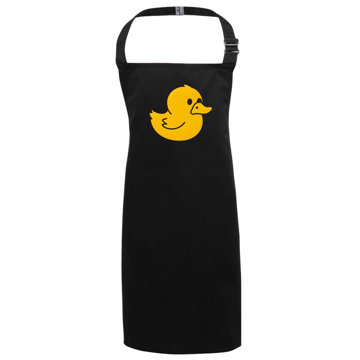 Duck illustration black apron 7-10 years