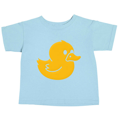 Duck illustration light blue baby toddler Tshirt 2 Years