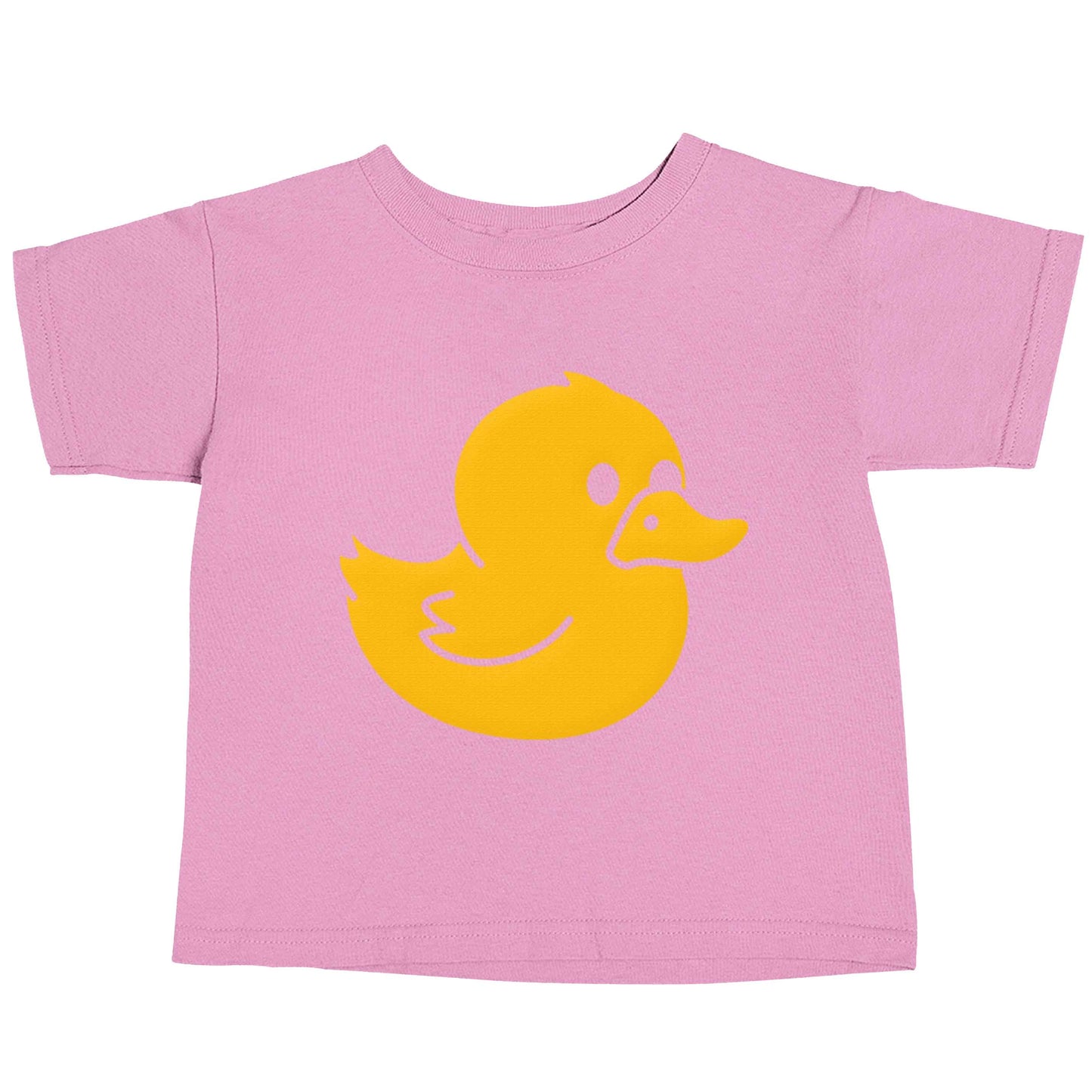 Duck illustration light pink baby toddler Tshirt 2 Years