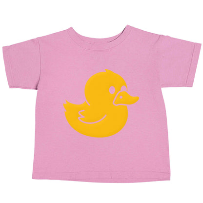 Duck illustration light pink baby toddler Tshirt 2 Years