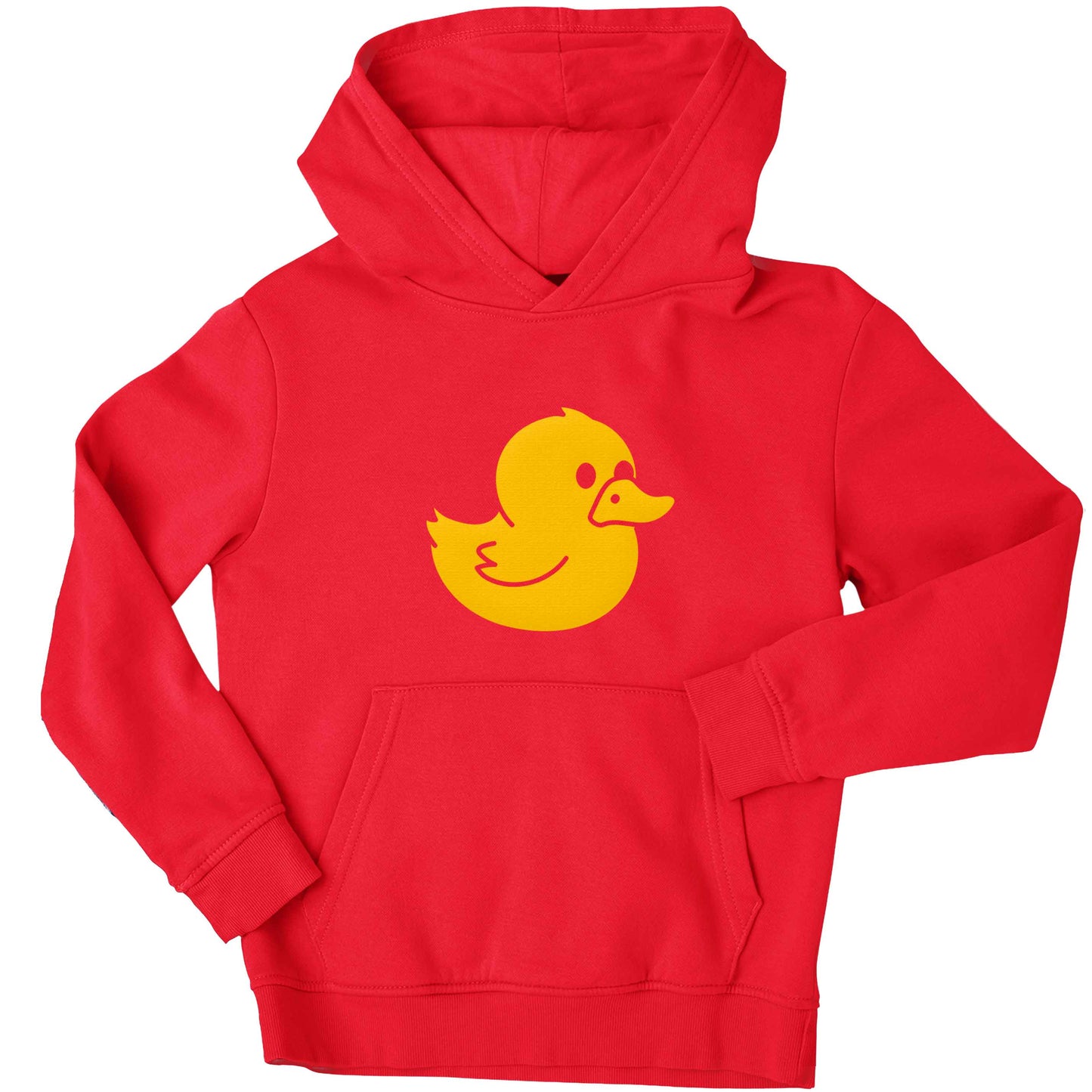 Duck illustration children's red hoodie 12-13 Years