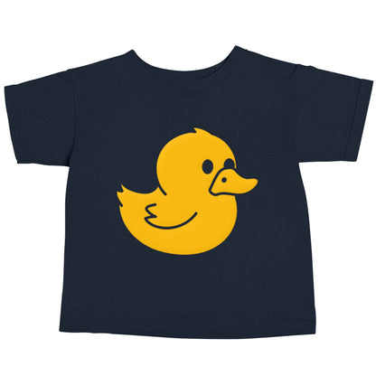 Duck illustration navy baby toddler Tshirt 2 Years