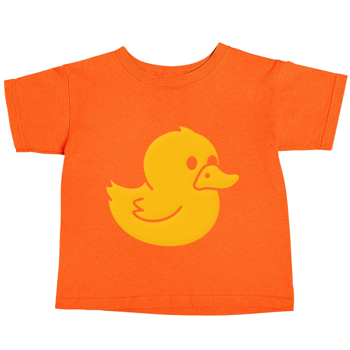Duck illustration orange baby toddler Tshirt 2 Years