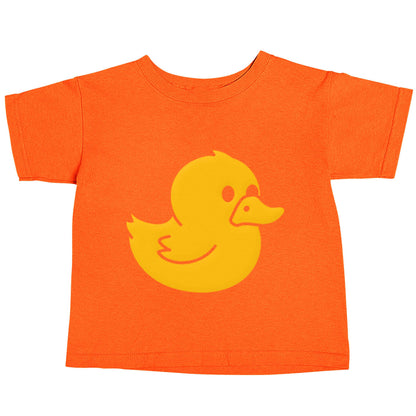 Duck illustration orange baby toddler Tshirt 2 Years