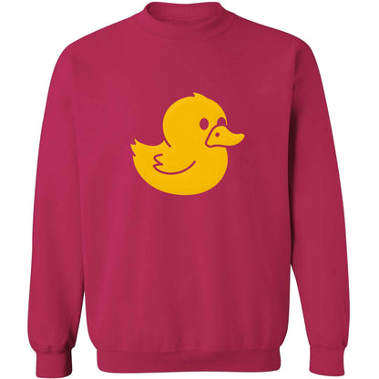 Duck illustration adult's unisex pink sweater 2XL