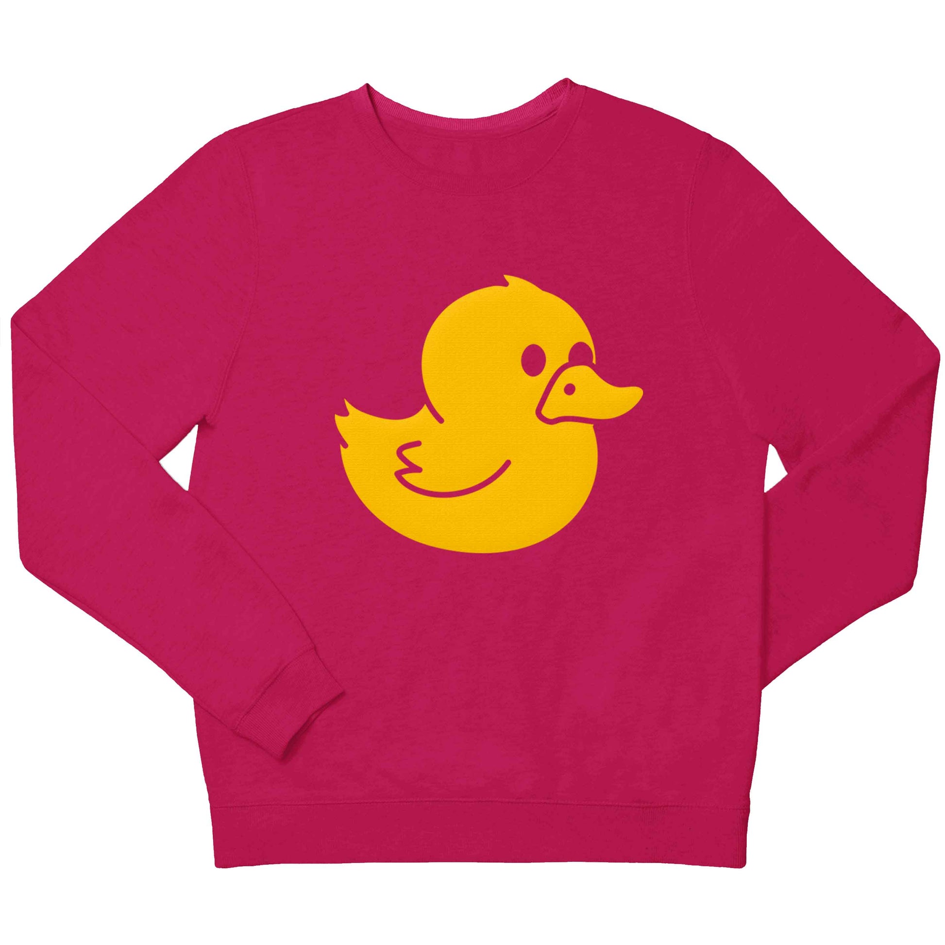 Duck illustration children's pink sweater 12-13 Years