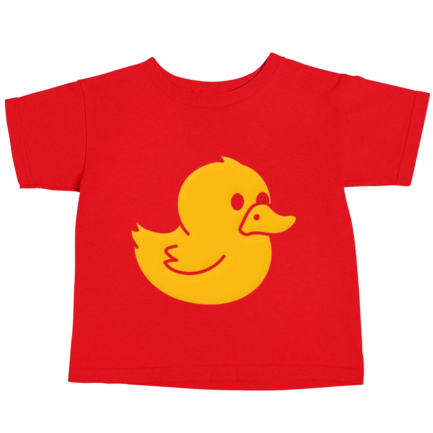 Duck illustration red baby toddler Tshirt 2 Years