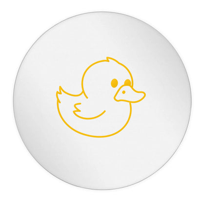 Duck illustration 24 @ 45mm matt circle stickers