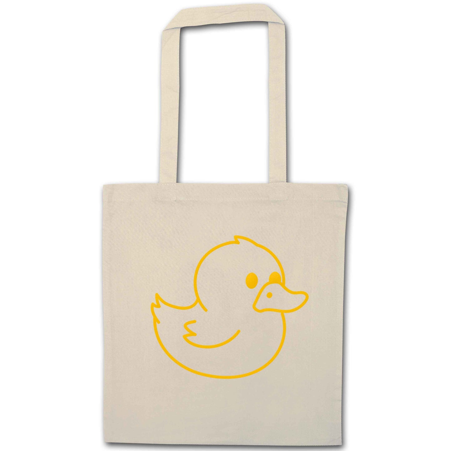 Duck illustration natural tote bag
