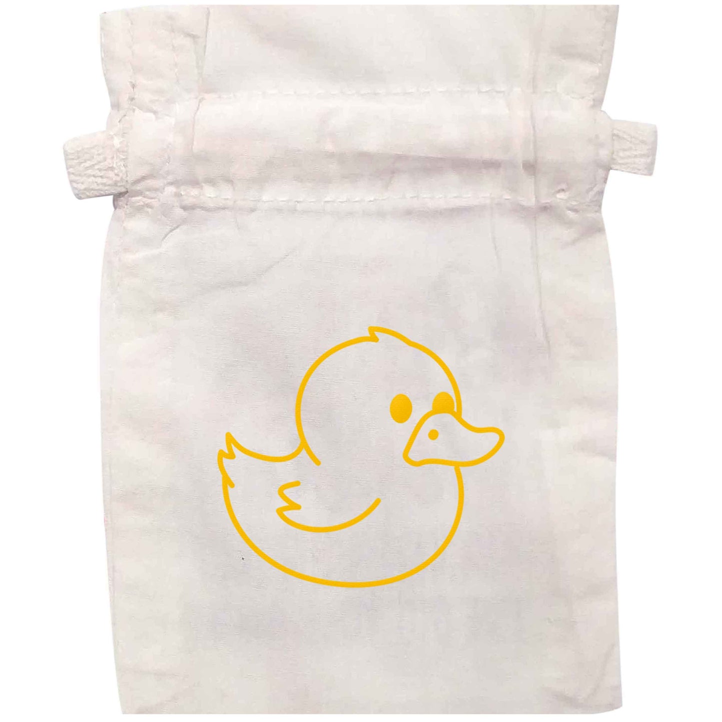 Duck illustration | XS - L | Pouch / Drawstring bag / Sack | Organic Cotton | Bulk discounts available!