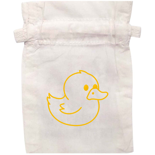 Duck illustration | XS - L | Pouch / Drawstring bag / Sack | Organic Cotton | Bulk discounts available!