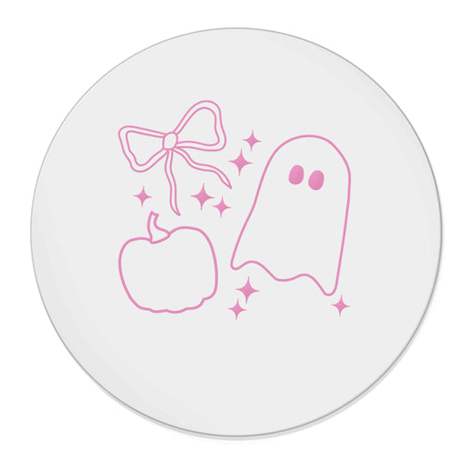 Ghost, bow and pumpkin illustration | Magnet