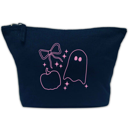 Ghost, bow and pumpkin illustration | Makeup / wash bag