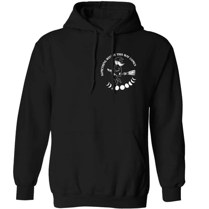Feeling witchy? This design should hit the spot! adults unisex black hoodie 2XL