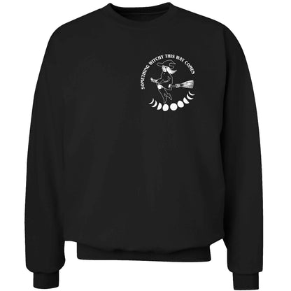 Feeling witchy? This design should hit the spot! adult's unisex black sweater 2XL