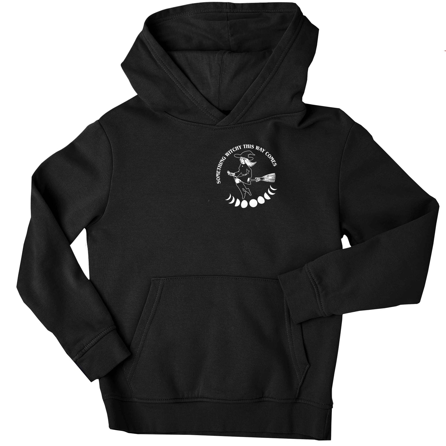 Feeling witchy? This design should hit the spot! children's black hoodie 12-13 Years