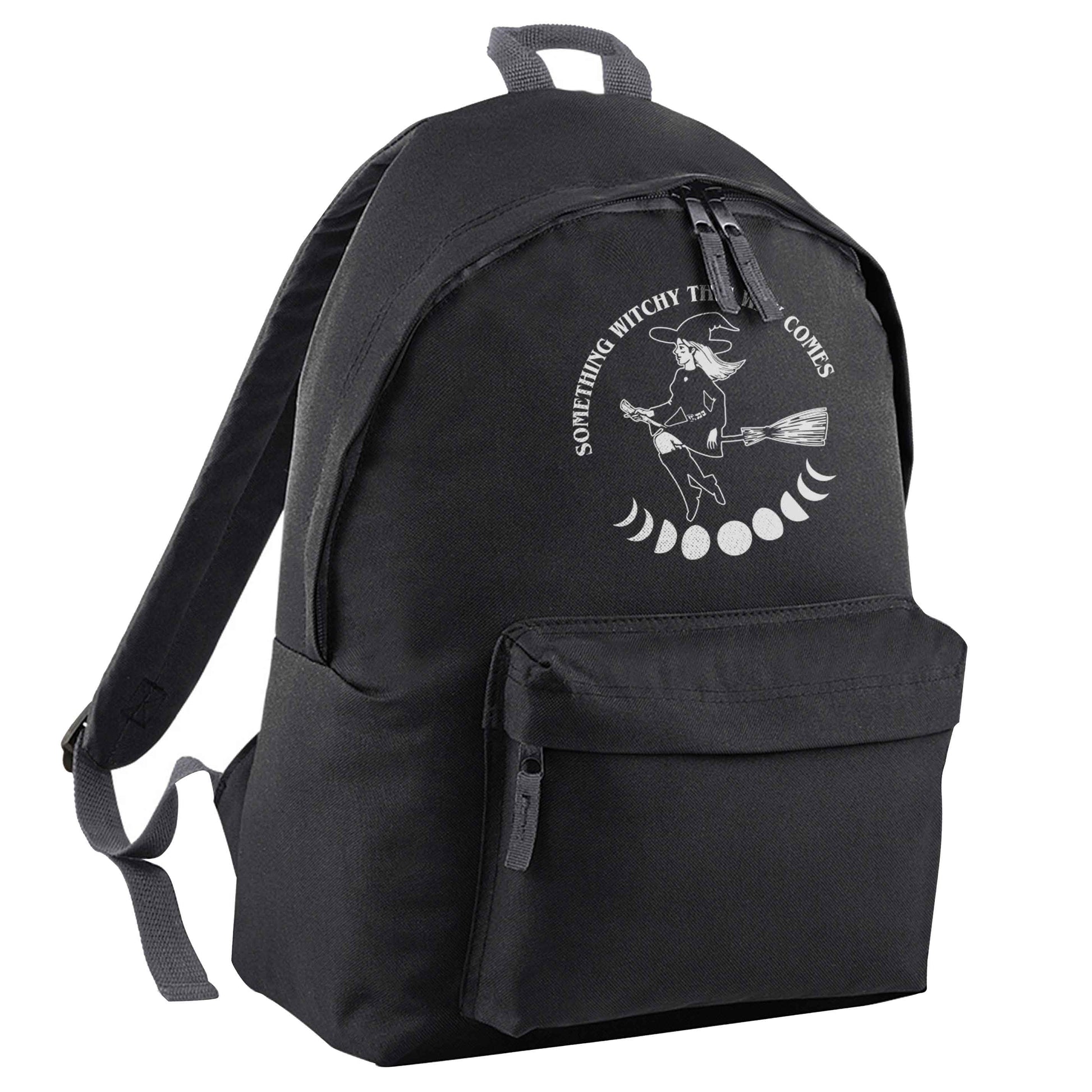 Feeling witchy? This design should hit the spot! black adults backpack