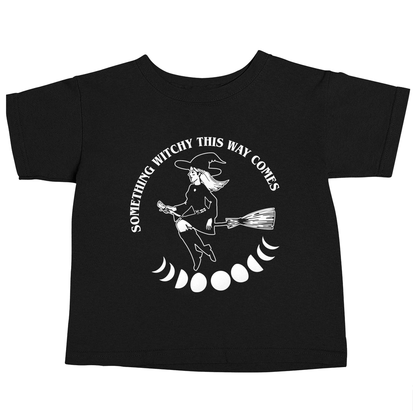 Feeling witchy? This design should hit the spot! Black baby toddler Tshirt 2 years