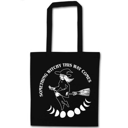 Feeling witchy? This design should hit the spot! black tote bag
