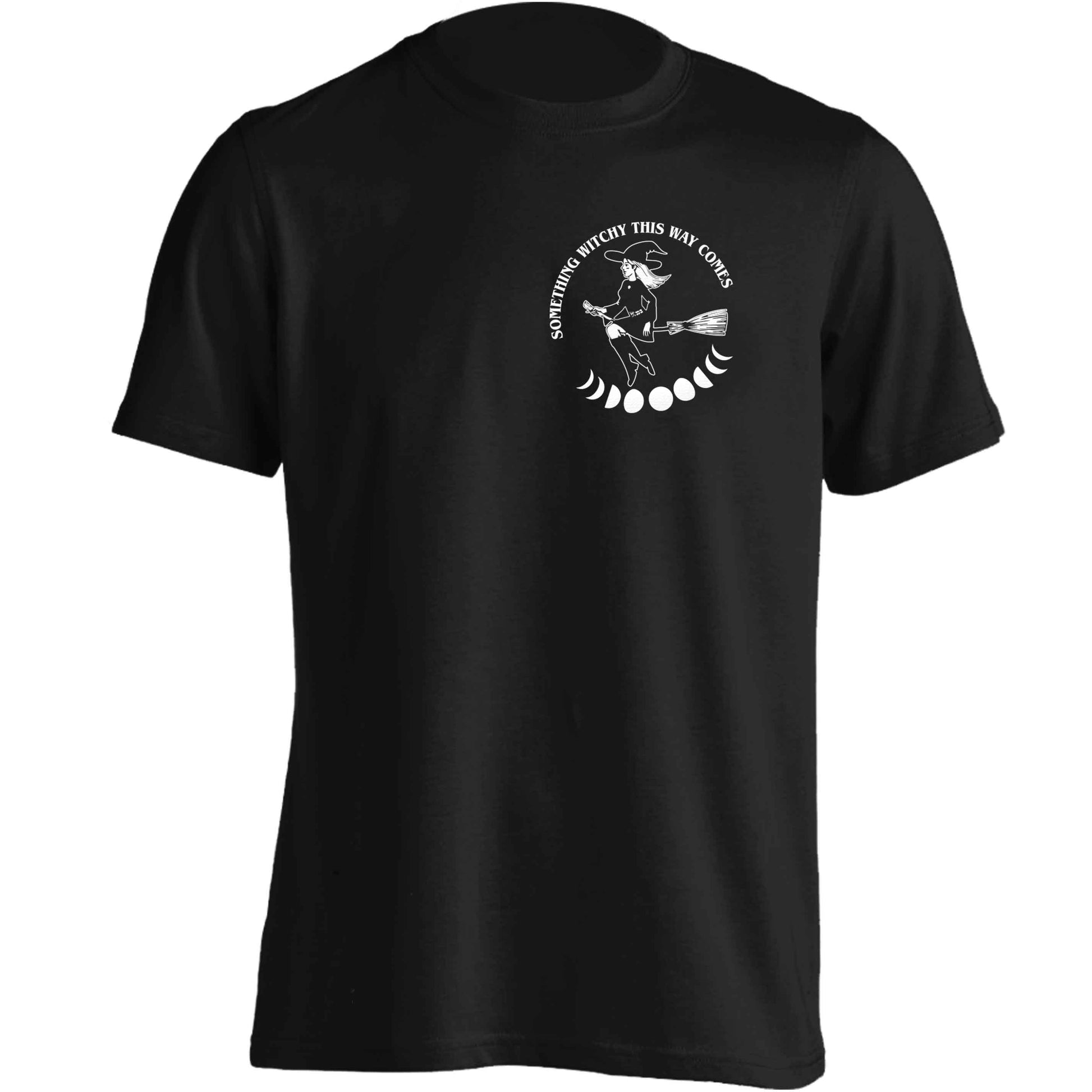 Feeling witchy? This design should hit the spot! adults unisex black Tshirt 2XL