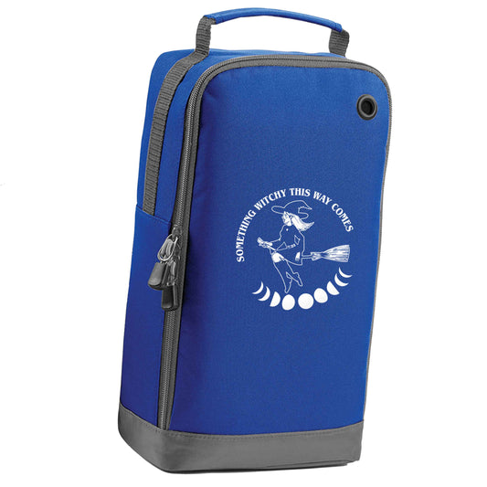 Feeling witchy? This design should hit the spot! blue sports shoe bag vertical print