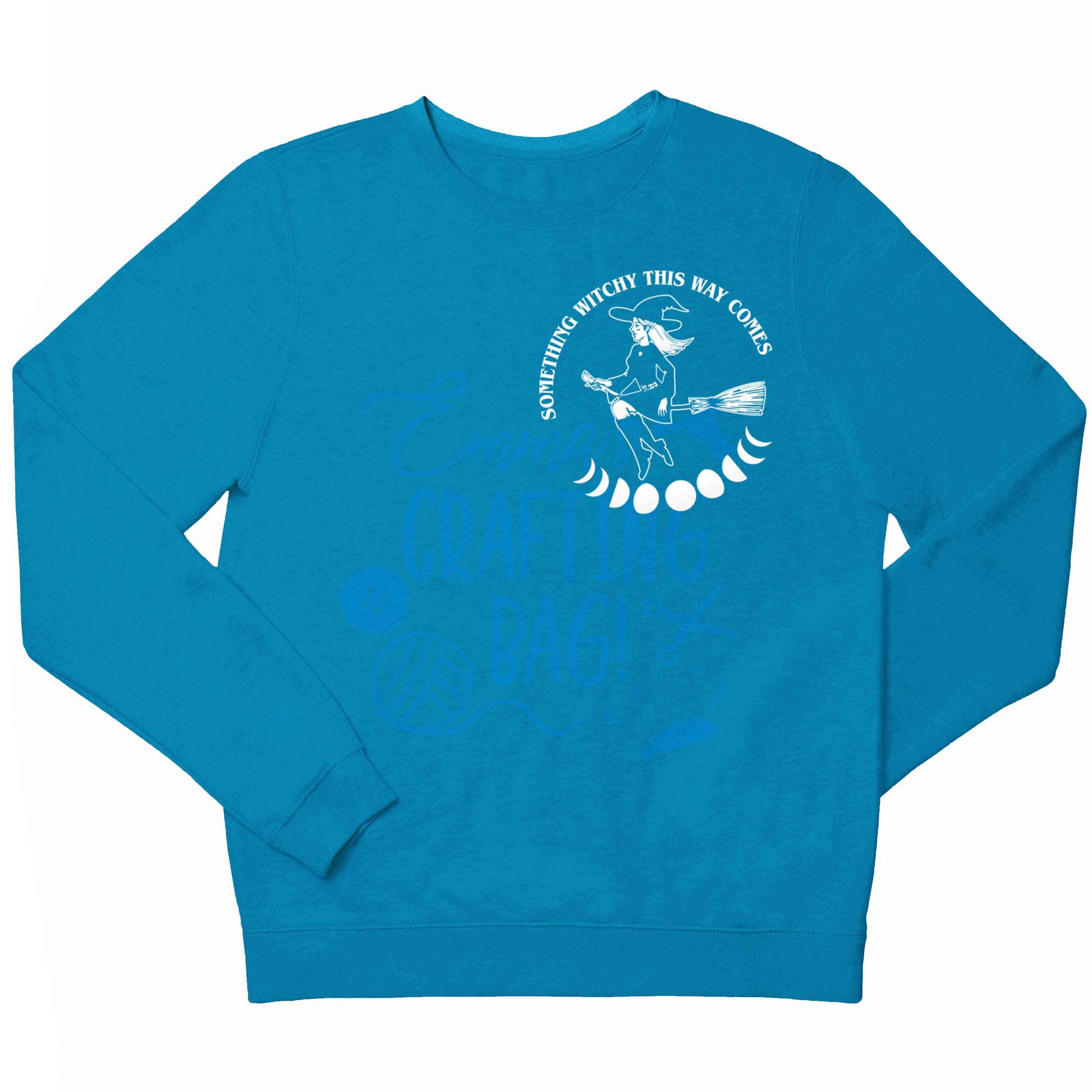 Feeling witchy? This design should hit the spot! children's blue sweater 12-13 Years