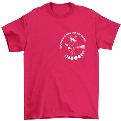 Feeling witchy? This design should hit the spot! Children's pink Tshirt 12-13 Years