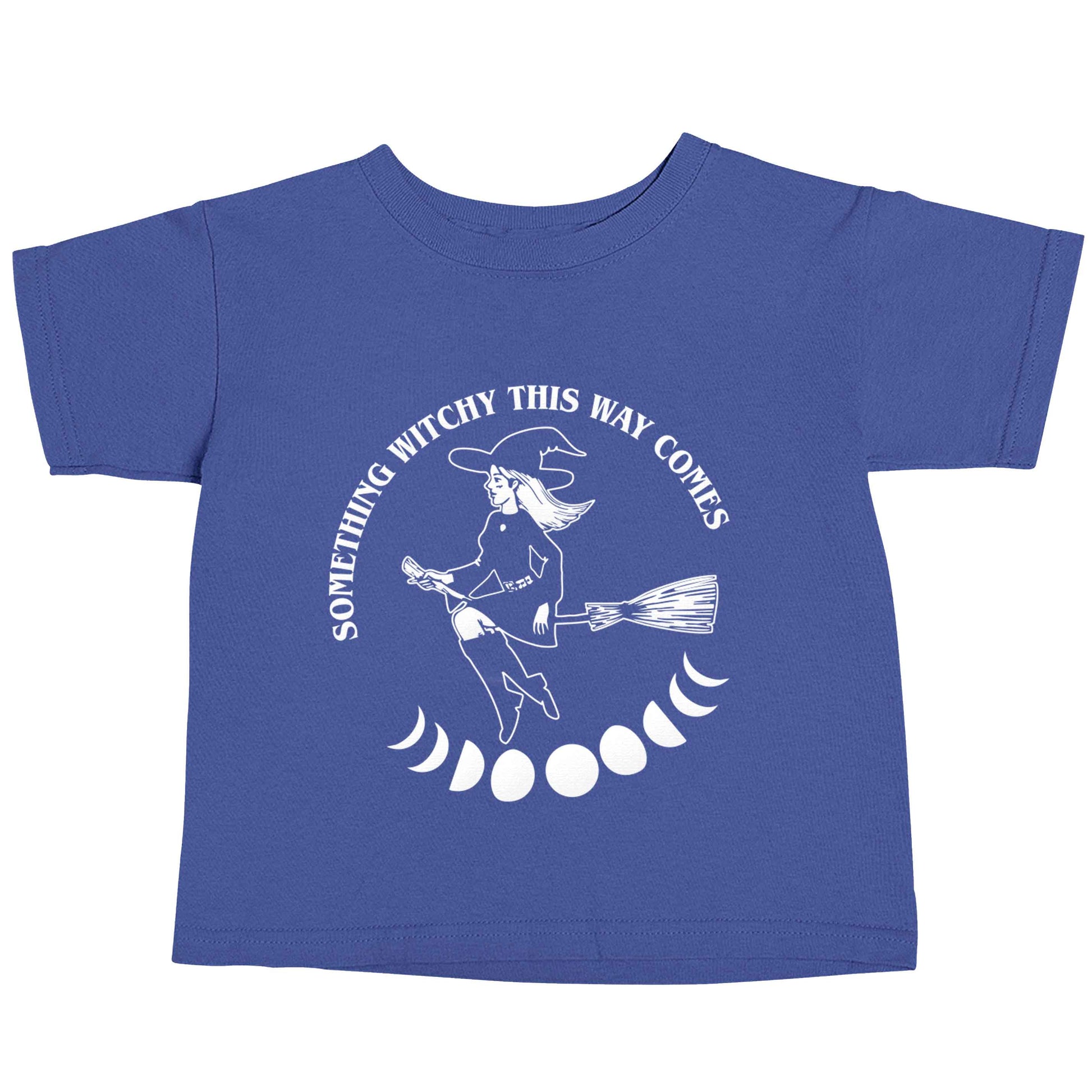Feeling witchy? This design should hit the spot! blue baby toddler Tshirt 2 Years